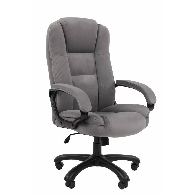 Кресло руководителя Chairman Home 600 Россия ткань Т-55 серый главное фото