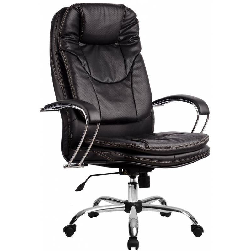 Кресло руководителя LK-11 (черное, обивка 821) Хром главное фото