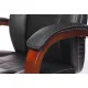 Кресло бюрократ T-9923 WALNUT_BLACK (Натуральная кожа). Фото товара с разных ракурсов.